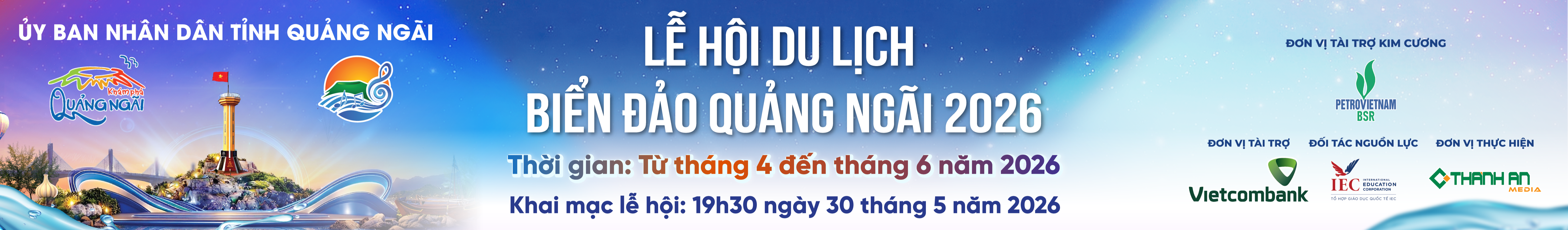 Lễ hội du lịch Quảng Ngãi 2026